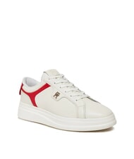 TOMMY HILFIGER POINTY COURT Zapatillas de cuero blanco - Zapatos Mujer - 3