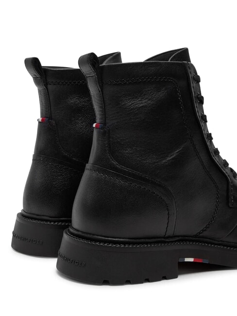 HILFIGER COMFORT Botines de piel con cordones y cremallera negro - Zapatos Hombre