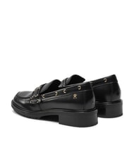 TOMMY HILFIGER CHUNKY NAUTICAL EYELETS  mocasines de cuero negro - Zapatos Mujer - 5