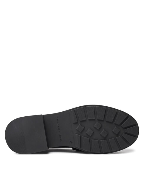 CHUNKY NAUTICAL EYELETS  mocasines de cuero negro - Zapatos Mujer