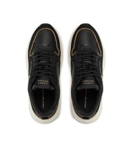 TOMMY HILFIGER CHUNKY FASHION Zapatillas de cuero negro - Zapatos Mujer - 4