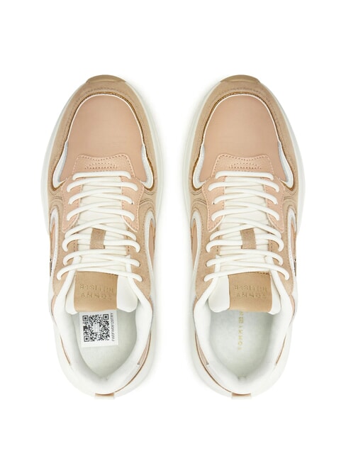 CHUNKY FASHION Zapatillas de cuero rosa - Zapatos Mujer