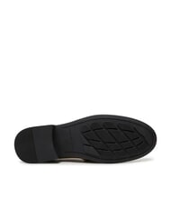 TOMMY HILFIGER THE LEATHER CLASSIC Mocasines de piel para mujer caqui - Zapatos Mujer - 6