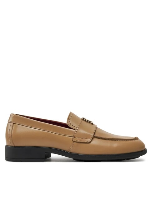 THE LEATHER CLASSIC Mocasines de piel para mujer caqui - Zapatos Mujer