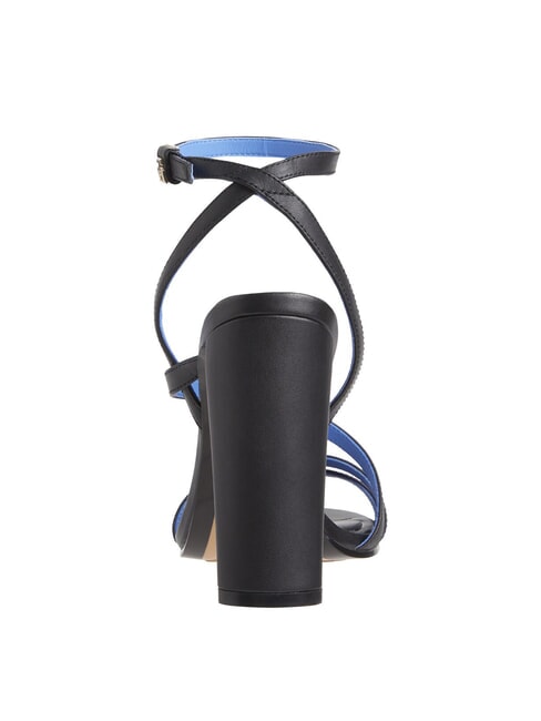 TH LEATHER BLOCK Sandalias altas de piel con tira en el tobillo negro - Zapatos Mujer