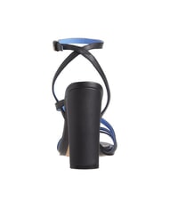 TOMMY HILFIGER TH LEATHER BLOCK Sandalias altas de piel con tira en el tobillo negro - Zapatos Mujer - 5