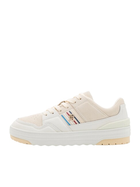 SUEDE STRIPES BASKET Zapatillas de piel de ante beige - Zapatos Mujer