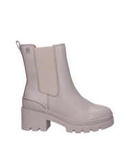 TOMMY HILFIGER TH Botines de piel con tac&oacute;n medio gris - Zapatos Mujer - 2