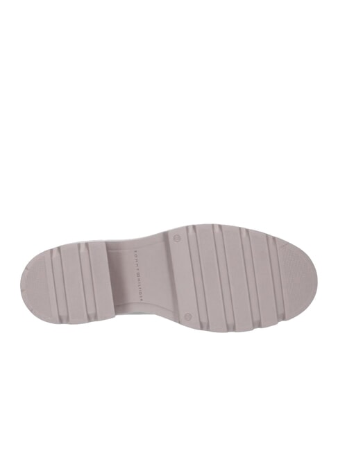 TH Botines de piel con tac&oacute;n medio gris - Zapatos Mujer