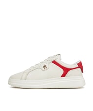 TOMMY HILFIGER POINTY COURT Zapatillas de cuero blanco - Zapatos Mujer - 4