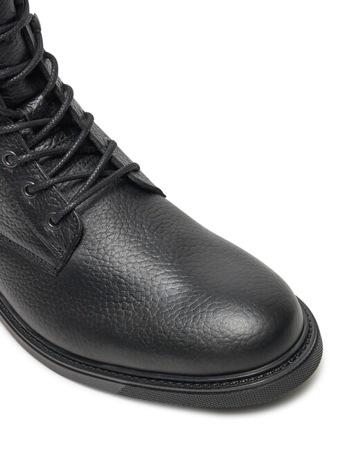HILFIGER OUTDOOR Botines de piel con cuello acolchado negro - Zapatos Hombre