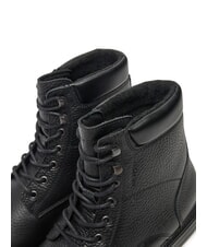 TOMMY HILFIGER HILFIGER OUTDOOR Botines de piel con cuello acolchado negro - Zapatos Hombre - 4