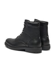 TOMMY HILFIGER HILFIGER OUTDOOR Botines de piel con cuello acolchado negro - Zapatos Hombre - 5