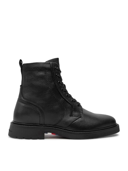 HILFIGER COMFORT Botines de piel con cordones y cremallera negro - Zapatos Hombre