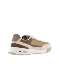 TOMMY HILFIGER RETRO RUNNER Zapatillas de piel y tela beige - Zapatos Hombre - 5