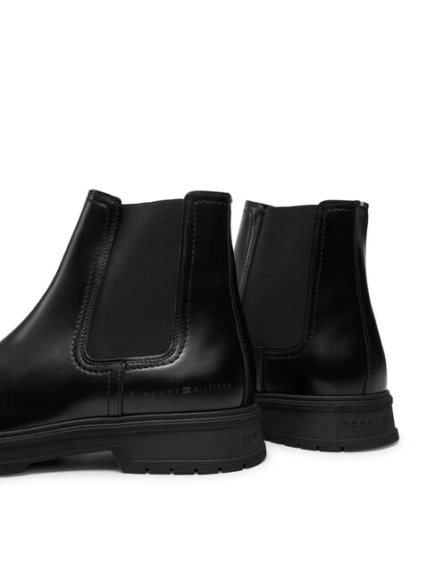 HILFIGER ABRASIV WAR Botines de piel estilo Chelsea negro - Zapatos Hombre