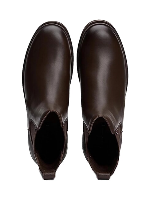 FLEXIBLE HILFIGER Botines de piel para hombre marr&oacute;n - Zapatos Hombre