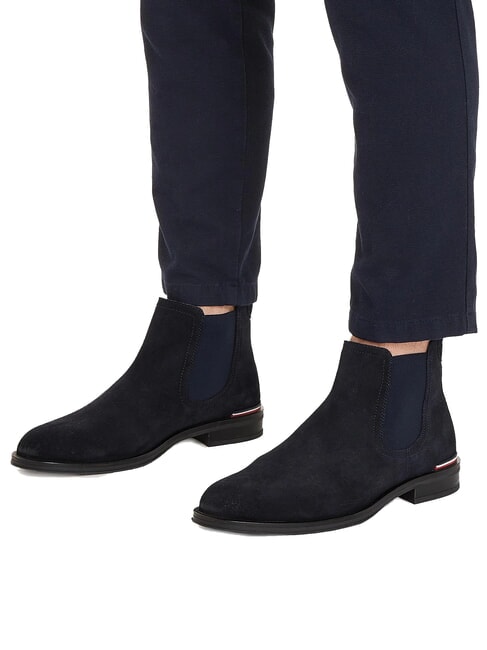 CORE RWB HILFIGER Botines de ante azul - Zapatos Hombre