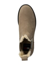 TOMMY HILFIGER TH JEANS Botines de piel nobuk caqui - Zapatos Mujer - 4