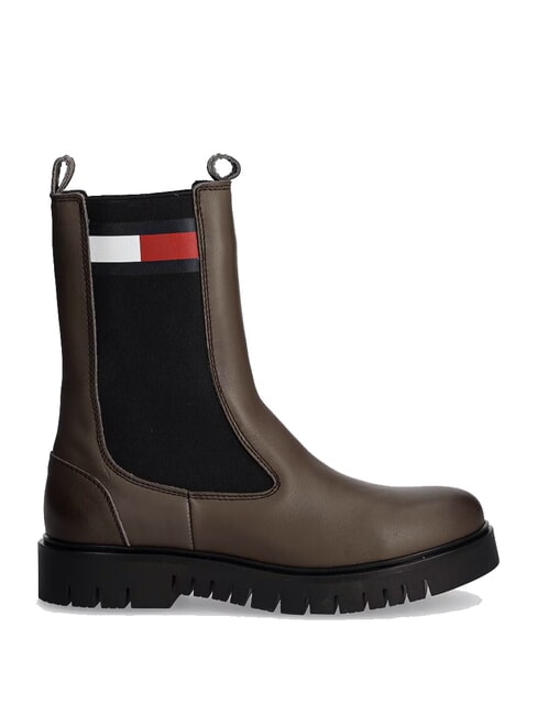 TH JEANS Botines de piel marr&oacute;n - Zapatos Mujer