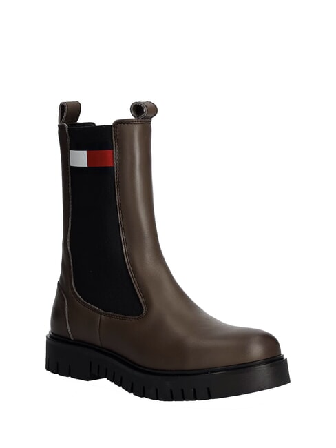 TH JEANS Botines de piel marr&oacute;n - Zapatos Mujer