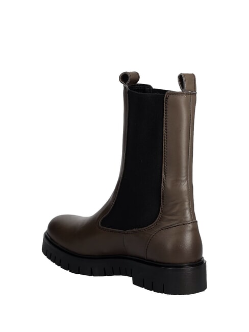 TH JEANS Botines de piel marr&oacute;n - Zapatos Mujer