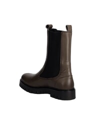 TOMMY HILFIGER TH JEANS Botines de piel marr&oacute;n - Zapatos Mujer - 4