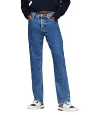 TOMMY HILFIGER TOMMY JEANS Zapatillas de cuero plata blanca - Zapatos Mujer - 6