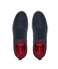 TOMMY HILFIGER HILFIGER NUBUCK MIX Zapatillas de piel nobuk azul - Zapatos Hombre - 5