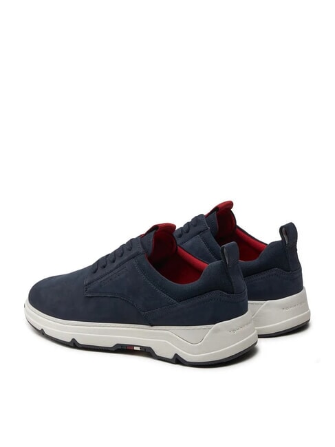 HILFIGER NUBUCK MIX Zapatillas de piel nobuk azul - Zapatos Hombre