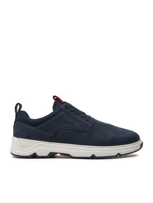 HILFIGER NUBUCK MIX Zapatillas de piel nobuk azul - Zapatos Hombre