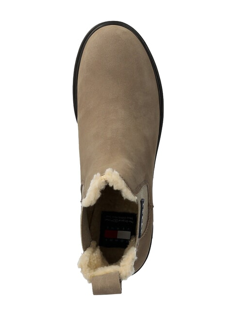 TH JEANS Botines de piel nobuk caqui - Zapatos Mujer