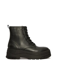 TOMMY HILFIGER TH JEANS Botines de plataforma de piel con cremallera - Zapatos Mujer