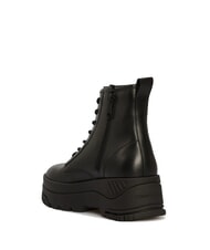 TOMMY HILFIGER TH JEANS Botines de plataforma de piel con cremallera negro - Zapatos Mujer - 4