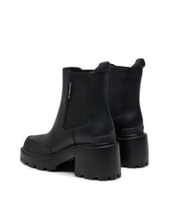 TOMMY HILFIGER TH JEANS Botines de piel con tac&oacute;n medio negro - Zapatos Mujer - 4