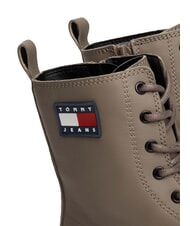 TOMMY HILFIGER TOMMY JEANS Urban Lace Up Botines de piel gris - Zapatos Mujer - 4