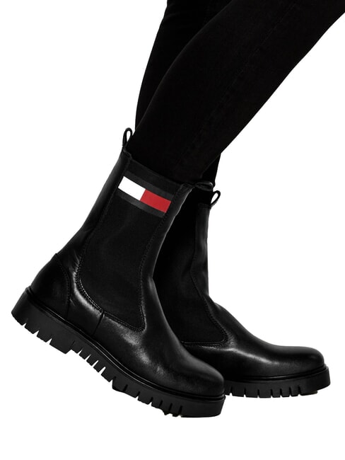 TH JEANS Botines de piel negro - Zapatos Mujer