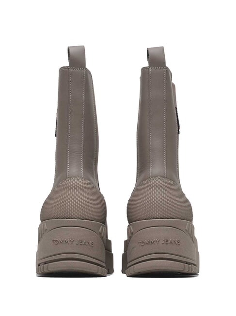 TH JEANS  Botines altos de piel gris - Zapatos Mujer