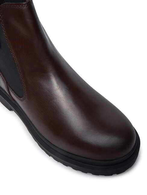 TOMMY JEANS CHELSEA LEATHER  Botines de piel marr&oacute;n - Zapatos Hombre