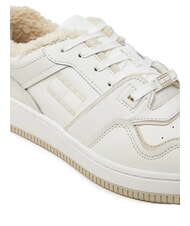 TOMMY HILFIGER TH JEANS Zapatillas de piel con aplicaci&oacute;n crudo - Zapatos Mujer - 6