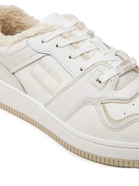 TH JEANS Zapatillas de piel con aplicaci&oacute;n crudo - Zapatos Mujer