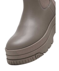 TOMMY HILFIGER TH JEANS  Botines altos de piel gris - Zapatos Mujer - 3