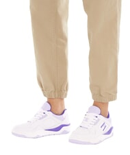 TOMMY HILFIGER TJW NEW BASKET Zapatillas de cuero p&uacute;rpura - Zapatos Mujer - 6