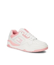 TOMMY HILFIGER TJW NEW BASKET Zapatillas de cuero rosa - Zapatos Mujer - 3