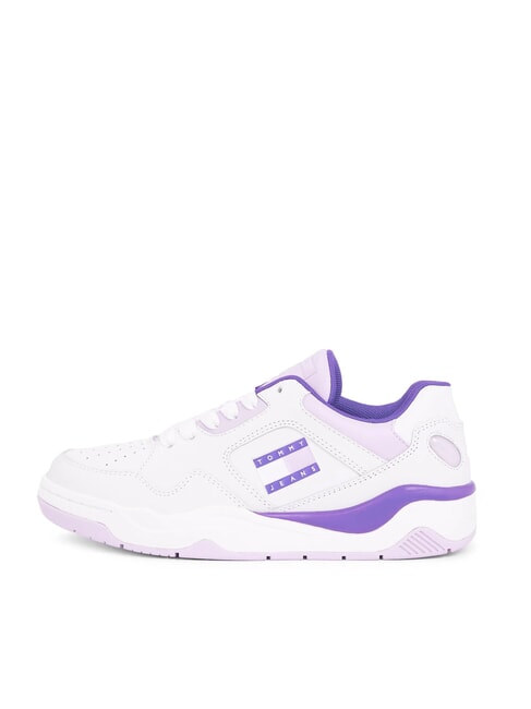 TJW NEW BASKET Zapatillas de cuero p&uacute;rpura - Zapatos Mujer