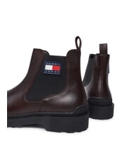 TOMMY HILFIGER TOMMY JEANS CHELSEA LEATHER  Botines de piel marr&oacute;n - Zapatos Hombre - 3