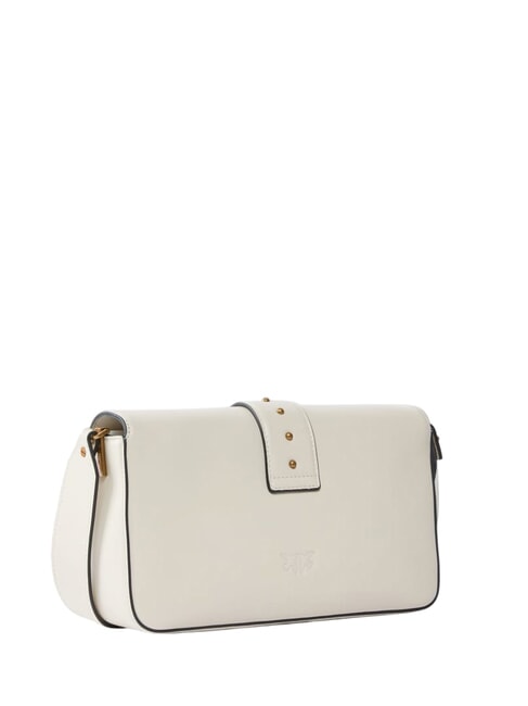 LOVE ONE CLASSIC SLOUCHY Bolso de hombro de piel blanco seda-oro antiguo - Bolsos Mujer