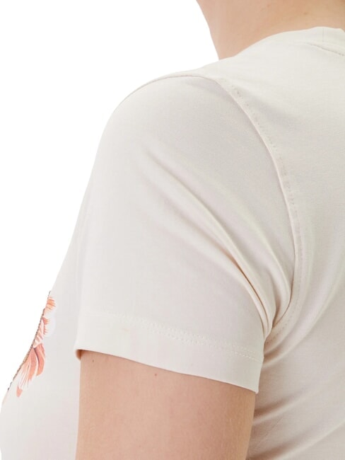 TRIANGLE FLOWERS Camiseta el&aacute;stica con estampado rubor vainilla - camiseta