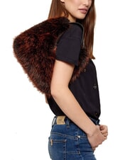 GUESS KATIA Bolso de hombro marr&oacute;n y negro multi - Bolsos Mujer - 5