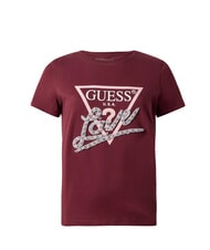 GUESS PEARLS LOVE TRIANGLE Camiseta con estampado y aplicaciones rojo negro - camiseta - 4